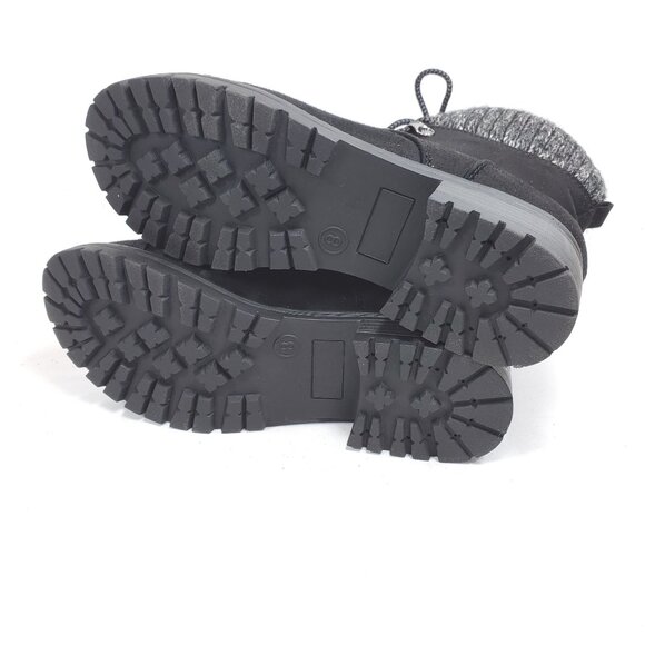 Universal Thread Women's Size 8 Combat Boots Fleece Lined Faux Suede - Picture 8 of 8